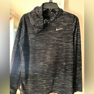 Nike Black and Gray Dri-FIT Sweater
